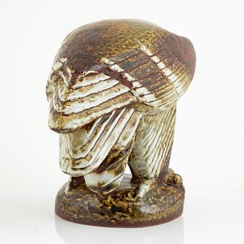 Lisa Larson, two figurines, 'Kungsörn' and 'Pilgrimsfalk', for Nordiska Kompaniet in cooperation with WWF, Gustavsberg.
