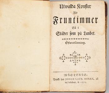 Undervisning & bagateller för folket, fem skrifter i fyra volymer, 1765-1827 (4 vol).