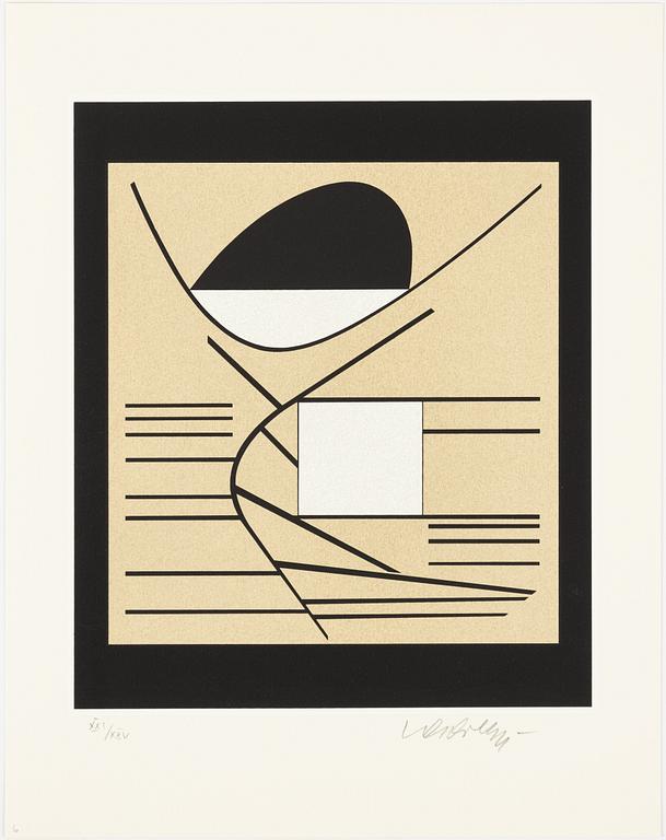 Victor Vasarely, "I ON" Portfölj med 7 serigrafier.