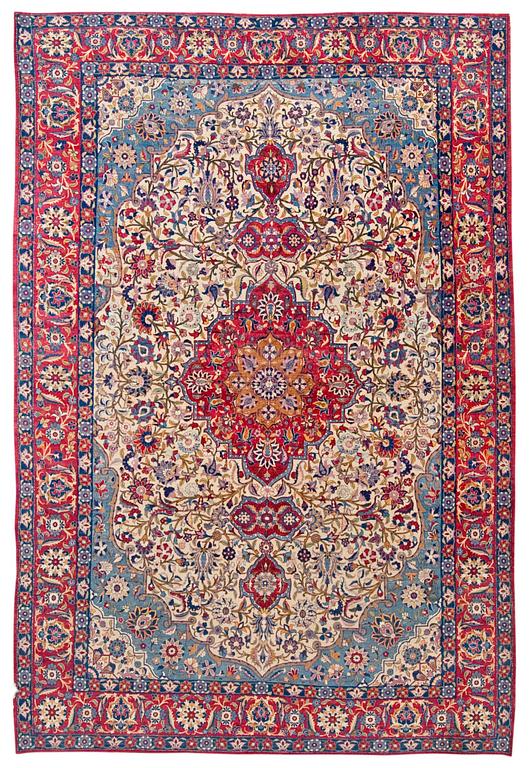 SEMIANTIK ISFAHAN PART SILK. 336 x 248 cm.