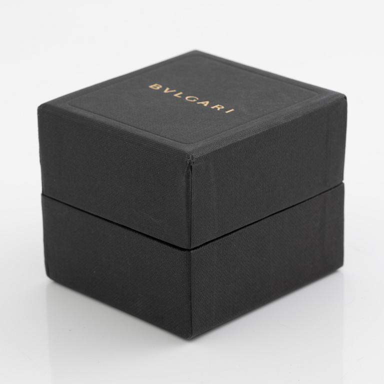 Bulgari ring 18K white gold with round brilliant-cut diamonds "Parentesi".