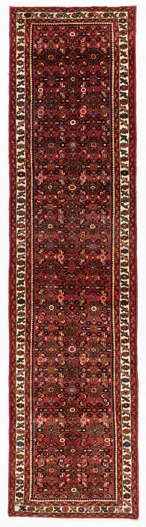 A Hosenabad runner, approximately 322 x 81 cm.