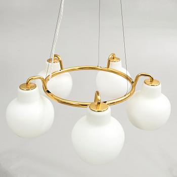 Vilhelm Lauritzen, Ceiling lamp, "VL Ring Crown 5", Louis Poulsen, Denmark.