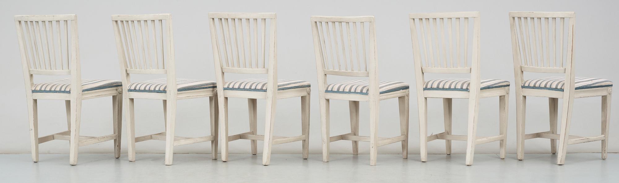 STOLAR, 6 st, sengustavianska, provins,  runt 1800.