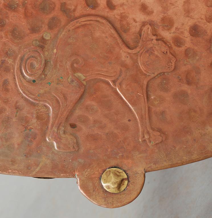 An Swedish Art Noveau oak table, possibly designed by
Carl Westman,