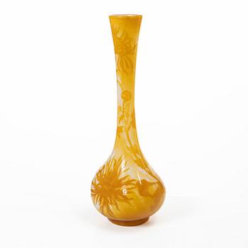 Emile Gallé, an Art Nouveau cameo glass vase, Nancy, France.