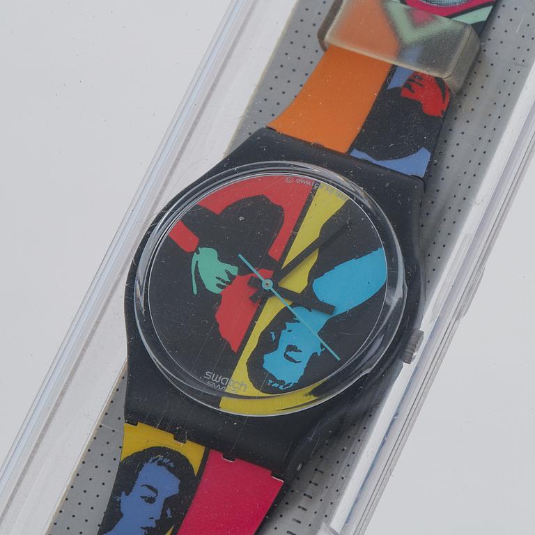 Swatch, Coloured Love, wristwatch, 34 mm.