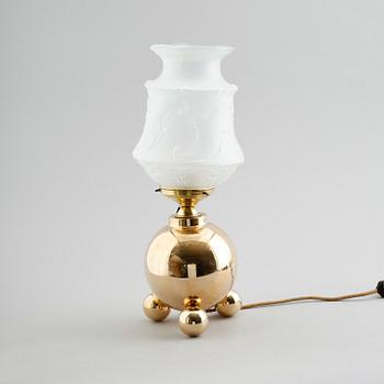 BORDSLAMPA, kulmodell,  Gusums Bruk, 1900-talets första hälft.