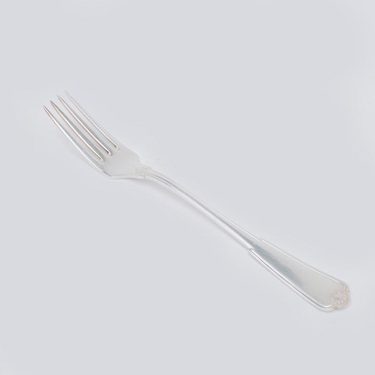 W.A. Bolin, bestickuppsättning, 89 delar, silver, Stockholm 1938, gammal Fransk.