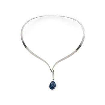 386. VIVIANNA TORUN BÜLOW HÜBE, halssmycke, Georg Jensen, 1945-77, sterling,