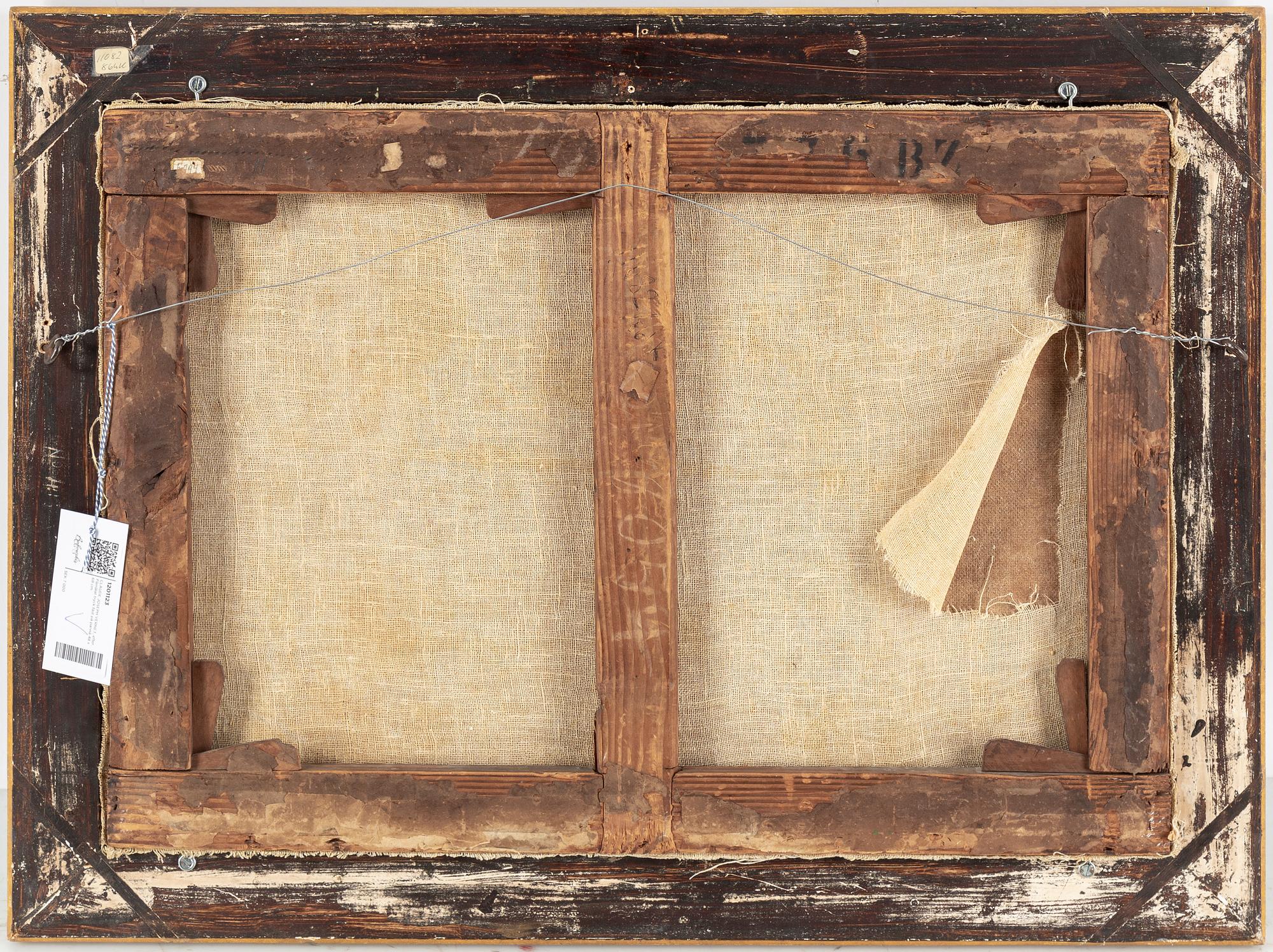 CLAUDE JOSEPH VERNET, efter. Påmålat tryck fäst på pannå 48 x 68 cm.