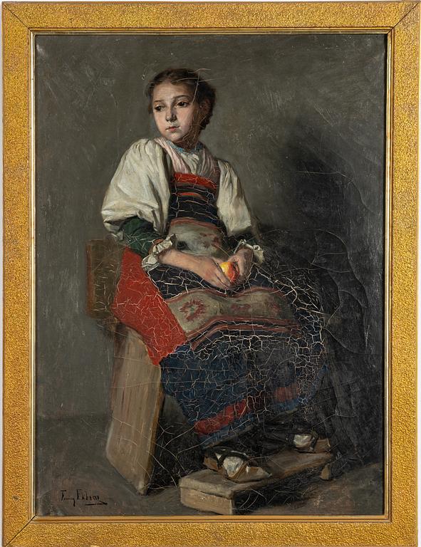 Fanny Brate, Girl with Apple.