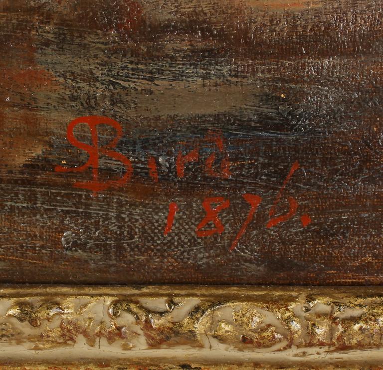 SAMUEL C BIRD, olja på duk, signerad och daterad 1876.