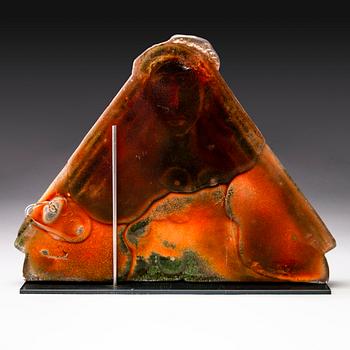 NANNY STILL, sculpture 'Huldra', signed Nanny Still. Studioglass Koen Vanderstukken Niel, Belgium 2000.