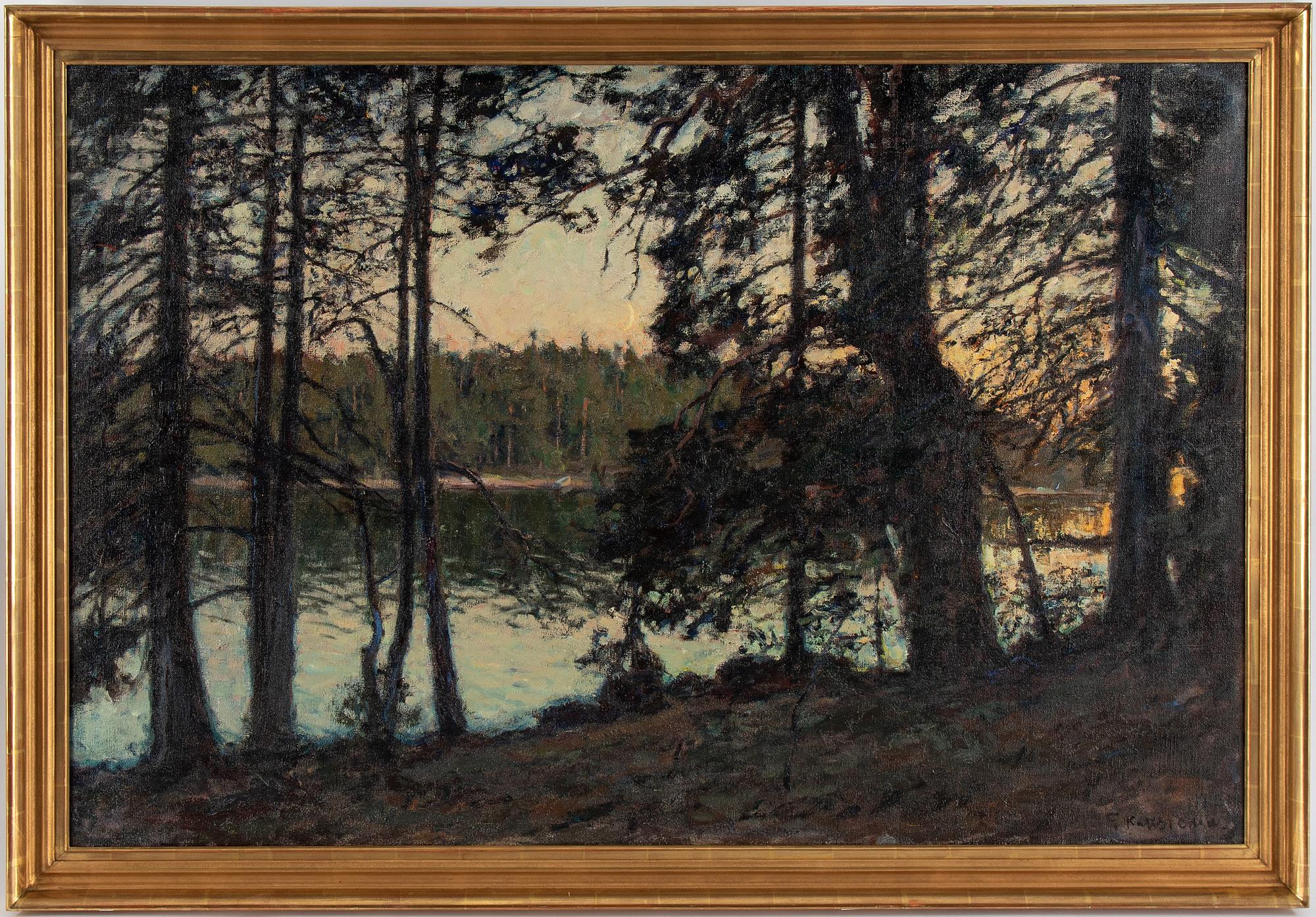 Gottfrid Kallstenius, oil on canvas, signed and dated 1921.