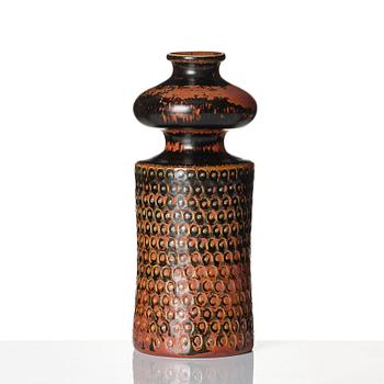 Stig Lindberg, a stoneware vase, Gustavsberg studio, Sweden 1966.