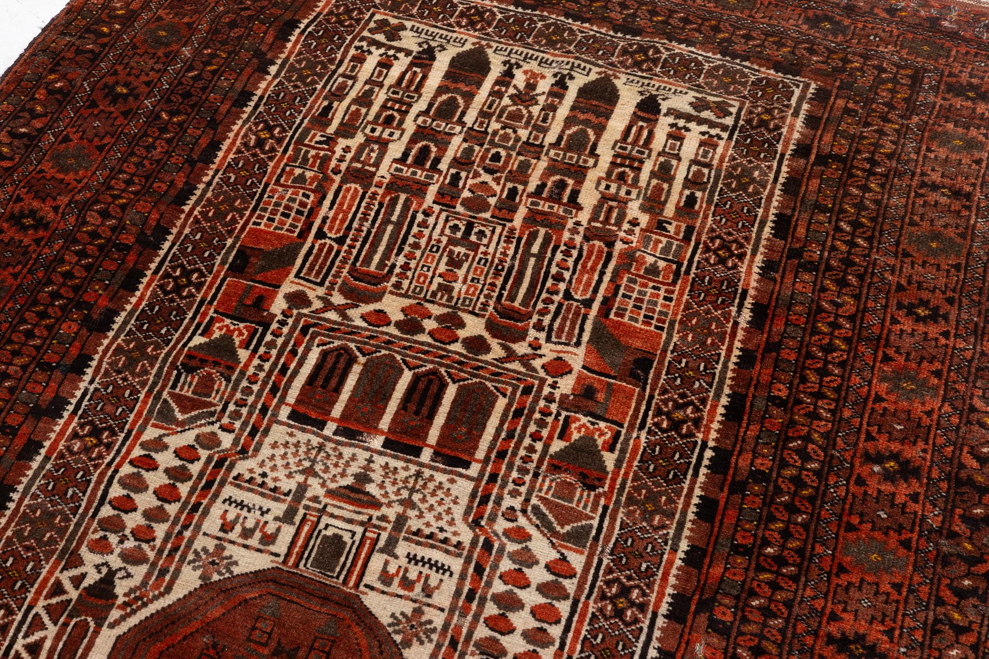 An antique Bechir rug, approx. 215 x 148 cm.