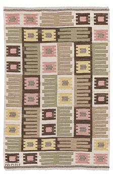 286. Märta Måås-Fjetterström, a carpet, 'Nyponblomman', flat weave, c. 163 x 105 cm, signed AB MMF.