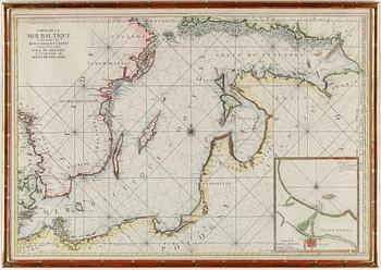KARTA, "Carte de la Mer Baltique contenant les..., Herman van Loon, 1700-tal.