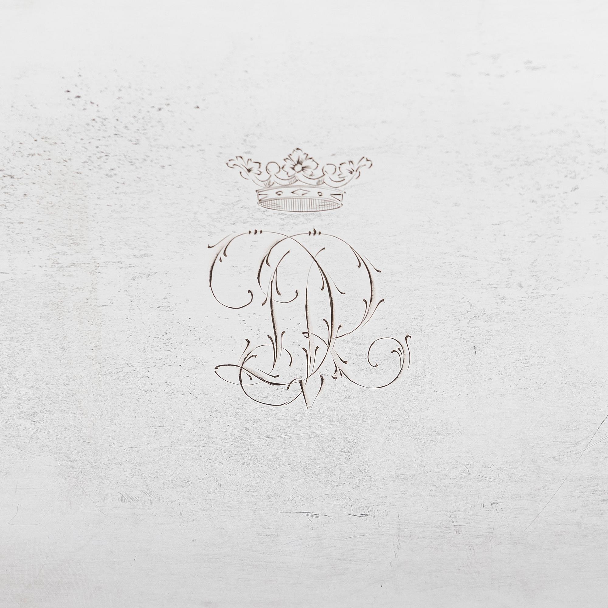 Carl Fredrik Carlman, skål, silver, Stockholm 1955.