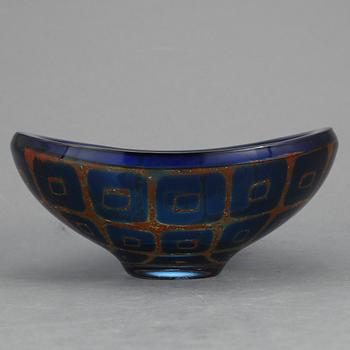 SKÅL, glas, Sven Palmqvist, Ravenna, Orrefors 1966.