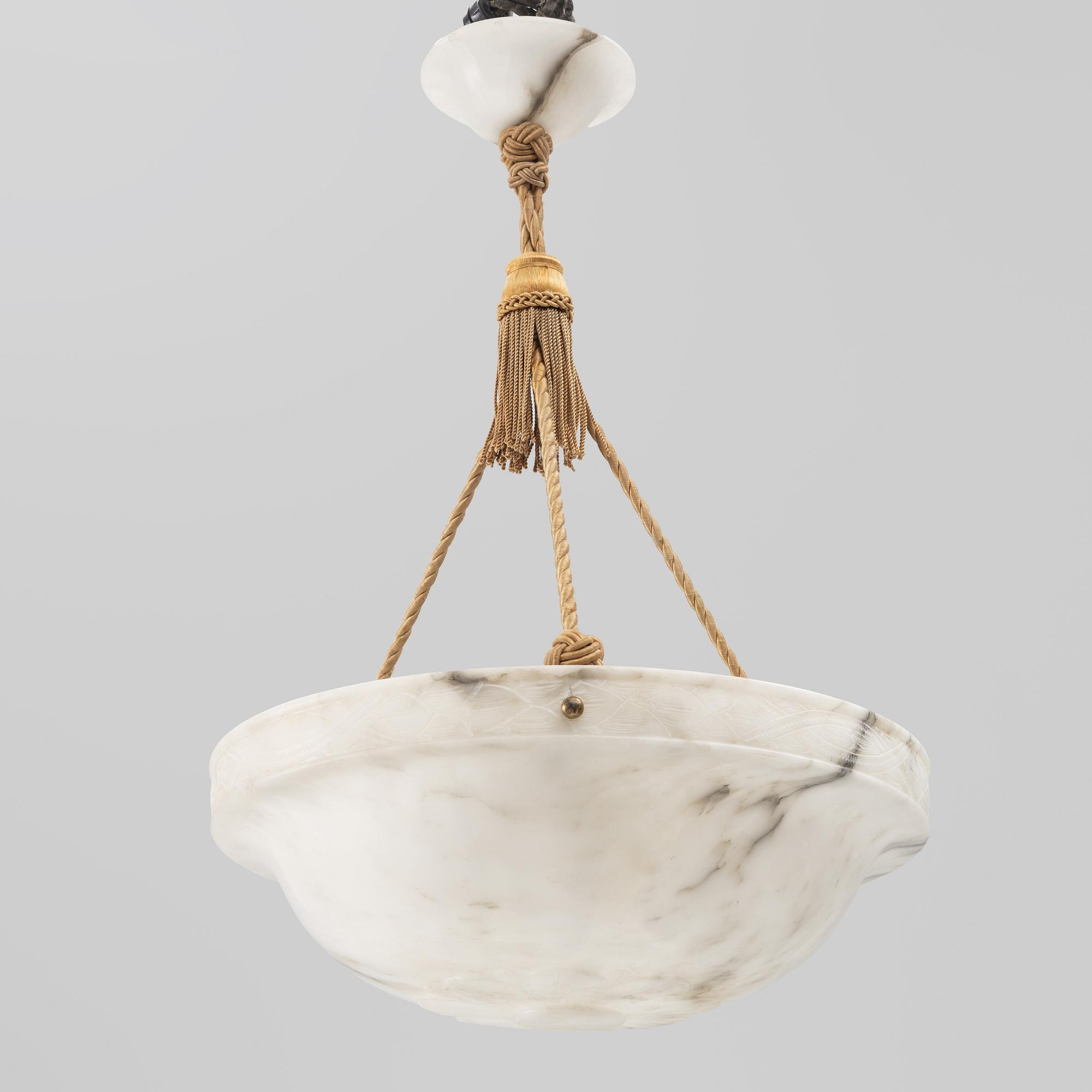 Takampel, alabaster, 1920-tal.