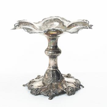 Carl August Löndberg, a silver confectionery bowl, Västervik 1864.