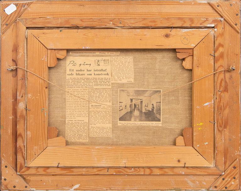 Folke Andréasson, oil on canvas signed.