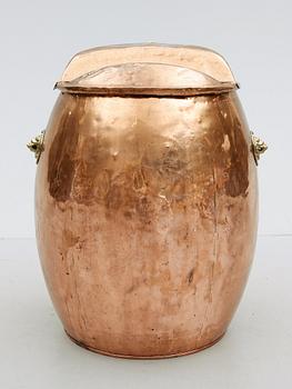 VATTENTUNNA, koppar, sent 1800-tal.