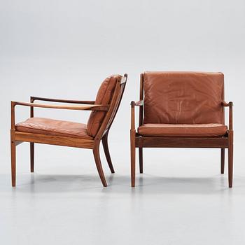 IB KOFOD LARSEN, fåtöljer, ett par, "Samsö", Olof Persson Möbler, Jönköping 1960-tal.