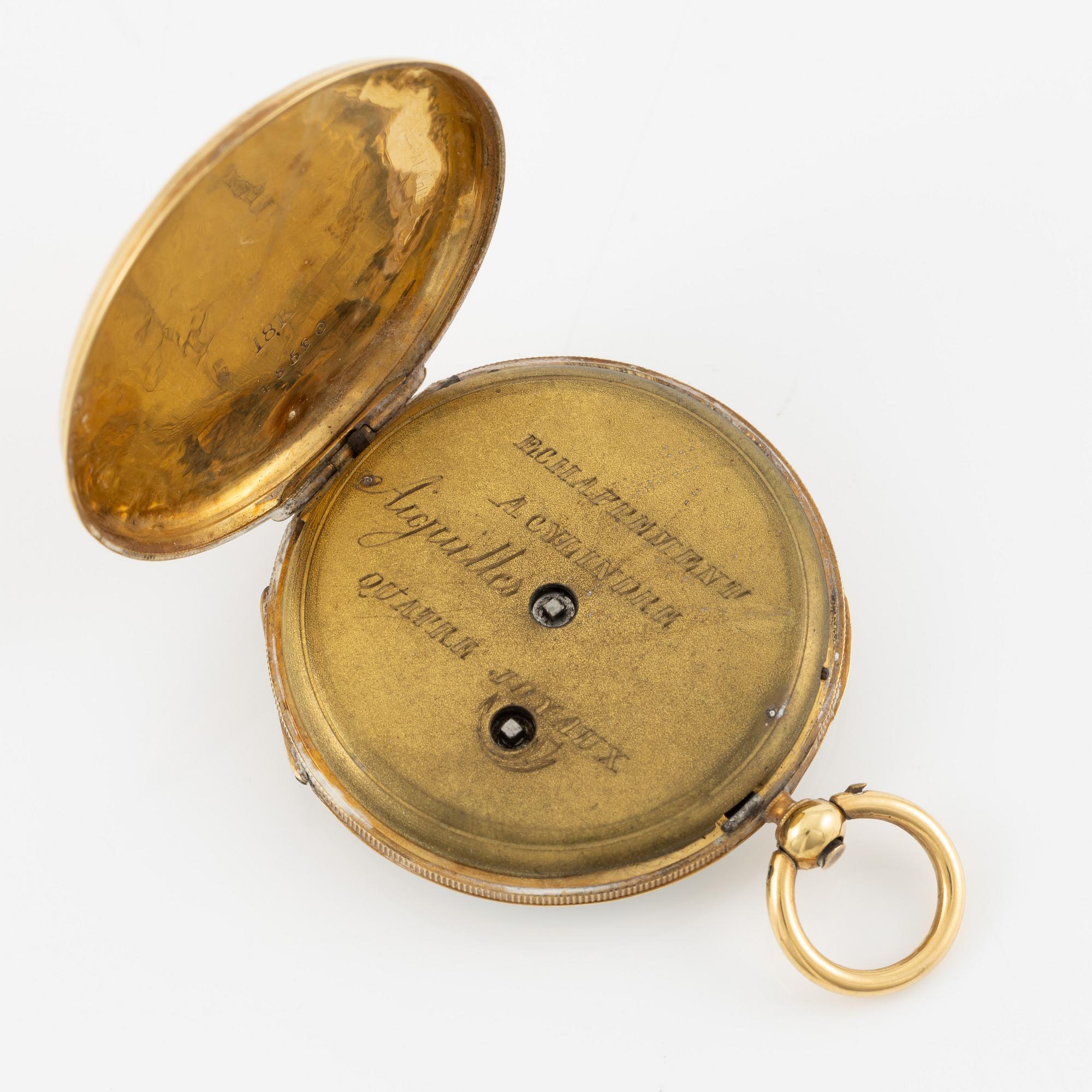 Pocket watch, 37.5 mm.