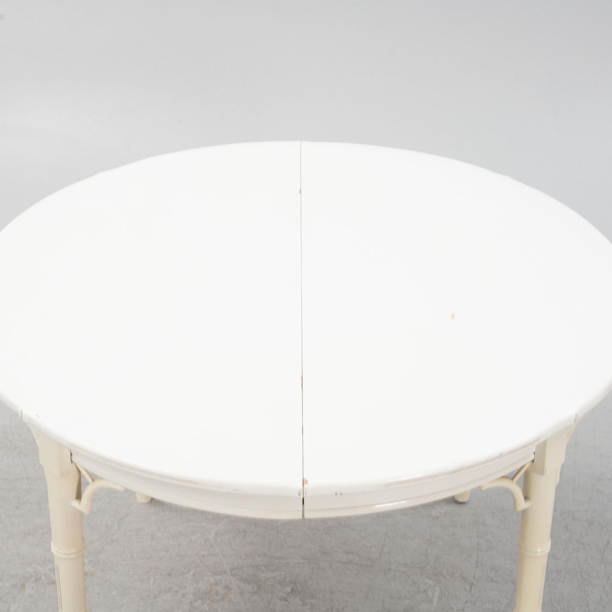 A 7-piece dining group, Miranda of Sweden, late 20th Century.