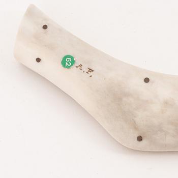 A reindeer horn knife by Anders Fankki, before 1965, signed.