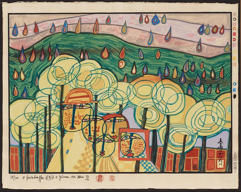 Friedensreich Hundertwasser, Portfölj, "Midori No Namida".