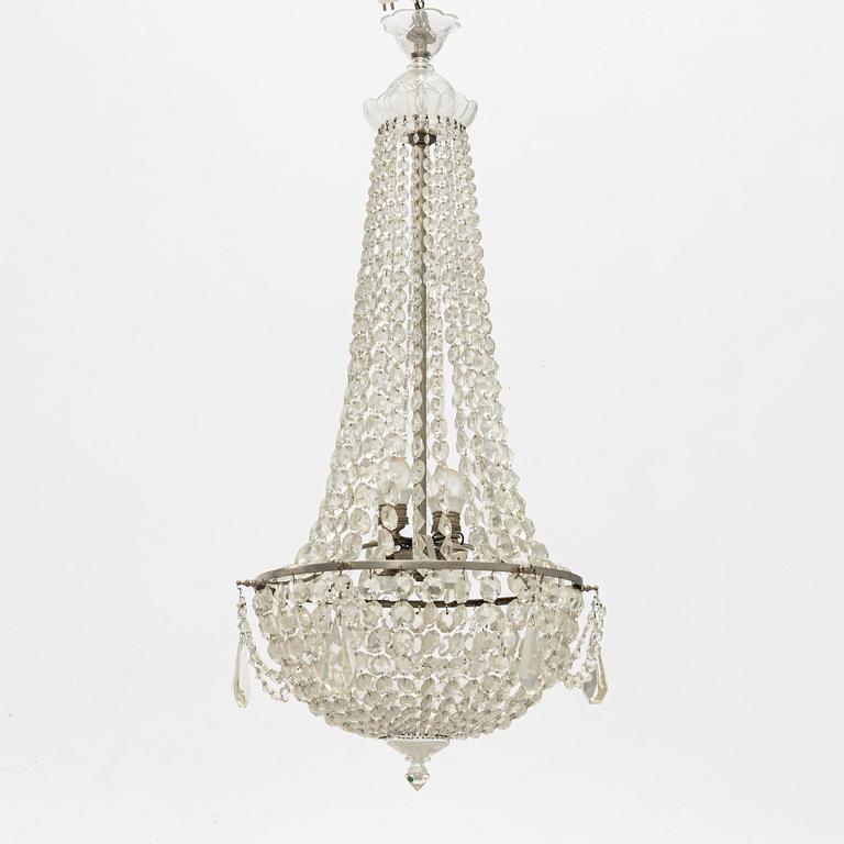 A chandelier, circa 1900.