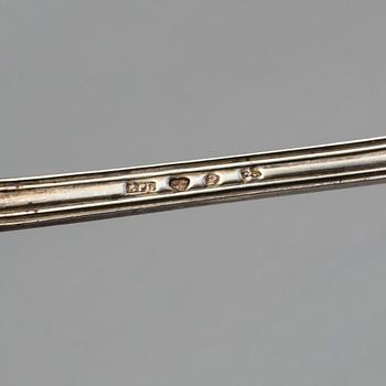 A Swedish 19th / 20th century set of 111 silver table cutlery, mark of Gustav Möllenborg and other makers, Stockholm.