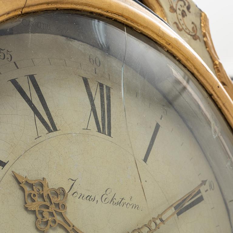 A Swedish Rococo long-case clock by Jonas Ekström (master 1766-1769), Stockholm.
