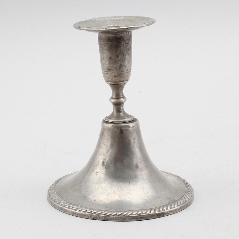 LJUSSTAKE, tenn, Carl Gustaf Malmborg, Stockholm 1803.