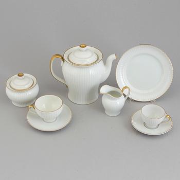 A 'Casablanca' porcelain coffe service by Arthur Percy for  Karlskrona porslinsfabrik, 37 pieces.