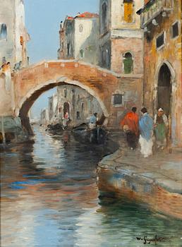 Wilhelm von Gegerfelt, At the Bridges, Venice.