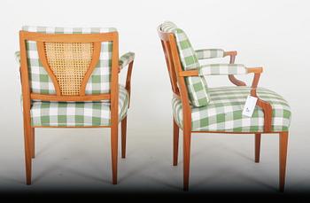 FÅTÖLJER, ett par. Josef Frank för firma Svenskt Tenn, modell 969.