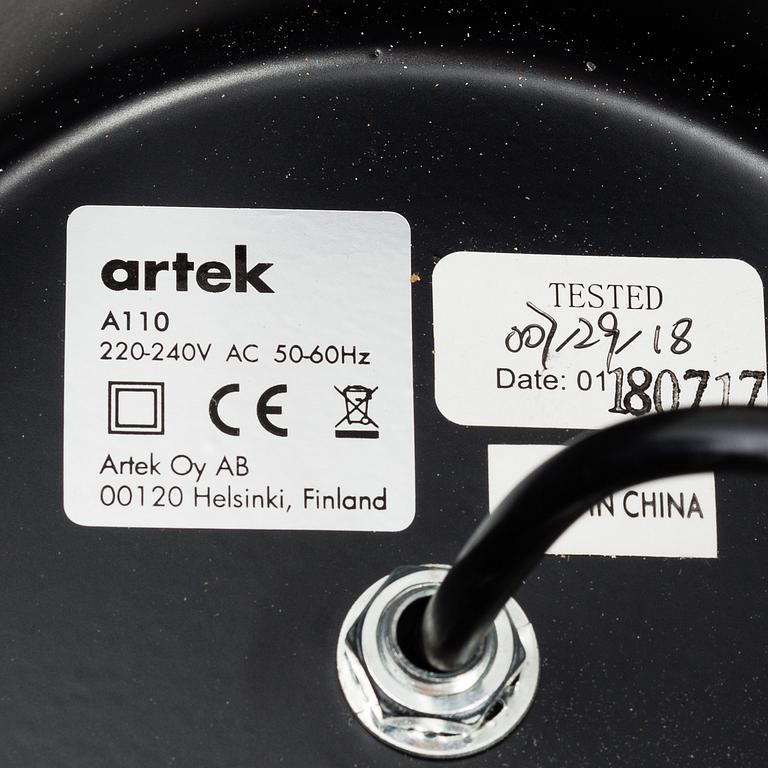 ALVAR AALTO, taklampa, modell A110 "handkranaten" Artek 200-tal.