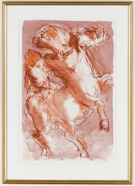 PETER DAHL, färglitografi, sign,