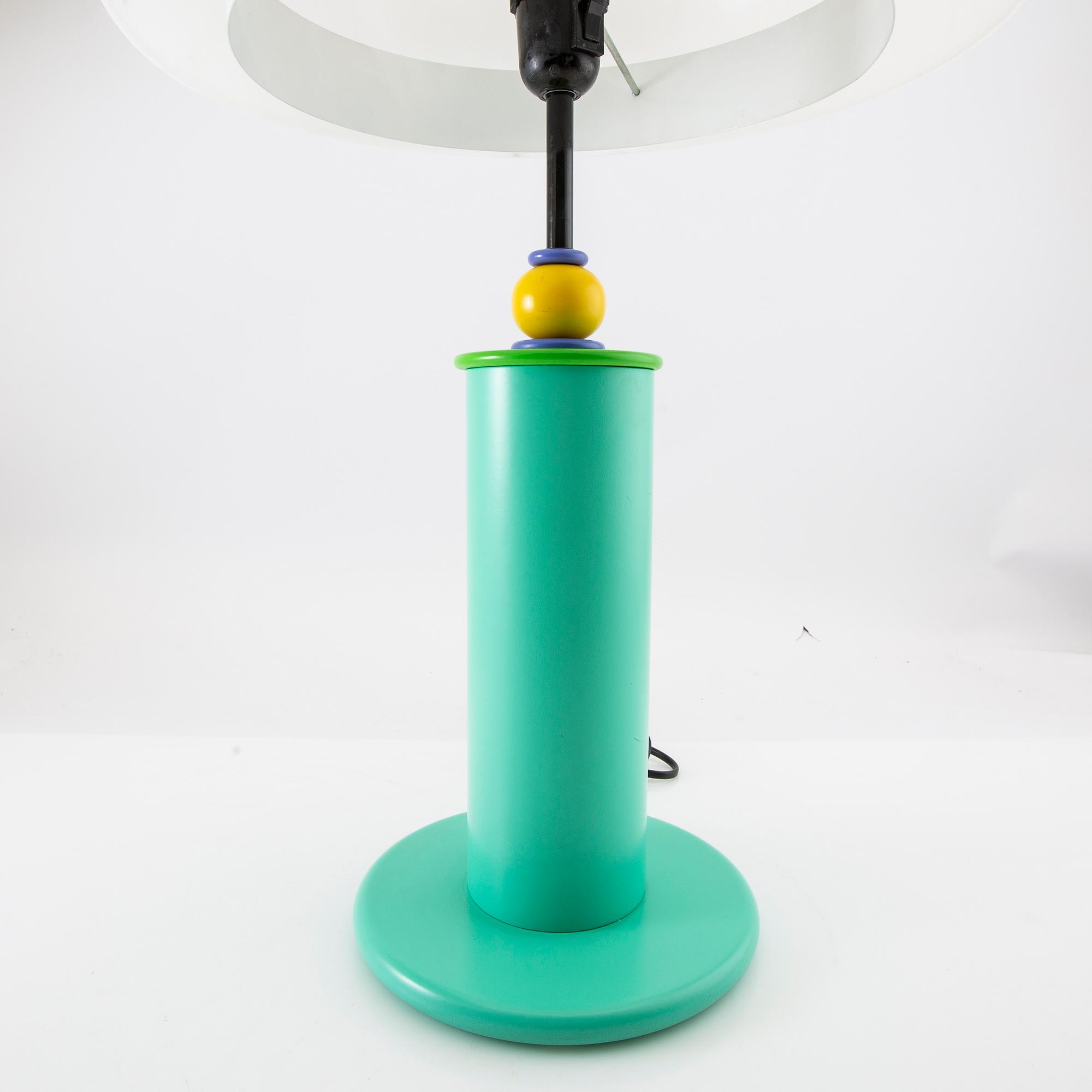 Olle Andersson bordslampa "Memphis" för Belysia AB Sweden 1980-tal.