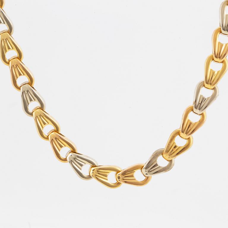 18K gold necklace.