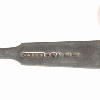 W.A. Bolin, children's cutlery, 3 pieces, silver, Stockholm, 1998.