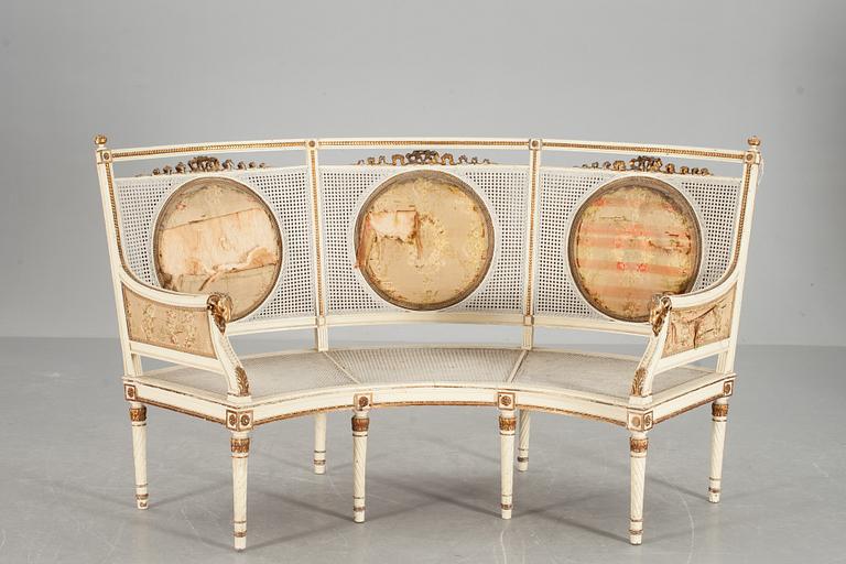 SOFFA, Louis XVI -stil, Frankrike. 1800/1900-tal.