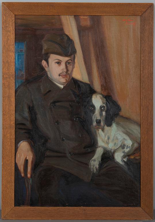 EDVIN LYDÉN, olja på duk, signerad och daterad 1907.