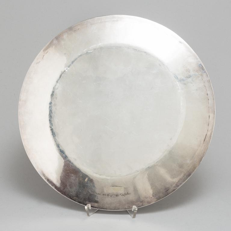 REY URBAN, a sterling silver dish, Stockholm 1966.