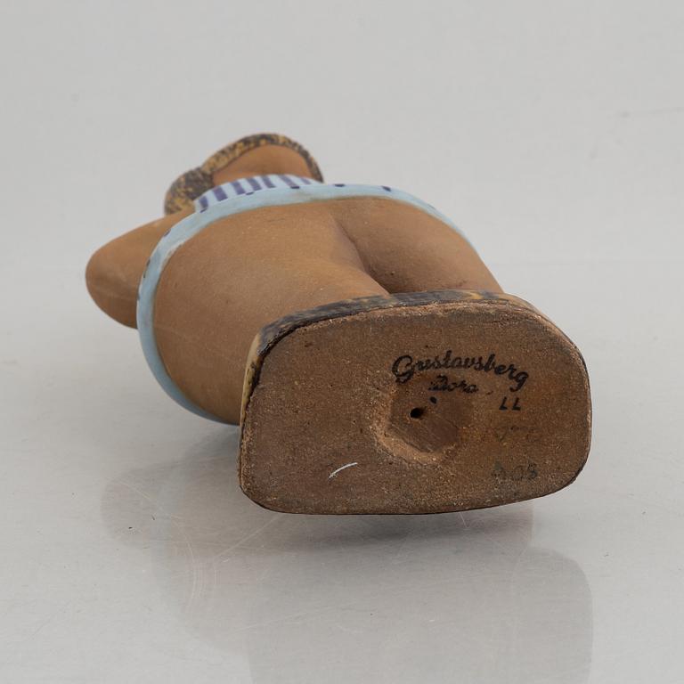 Lisa Larson, a stoneware figurine, 'Dora' from the series 'ABC-flickorna', Gustavsberg.